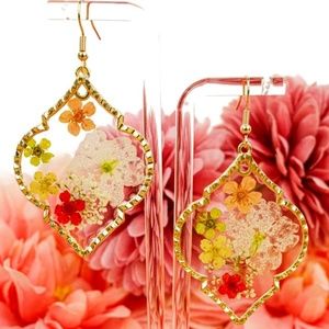 Pressed Flower Earrings